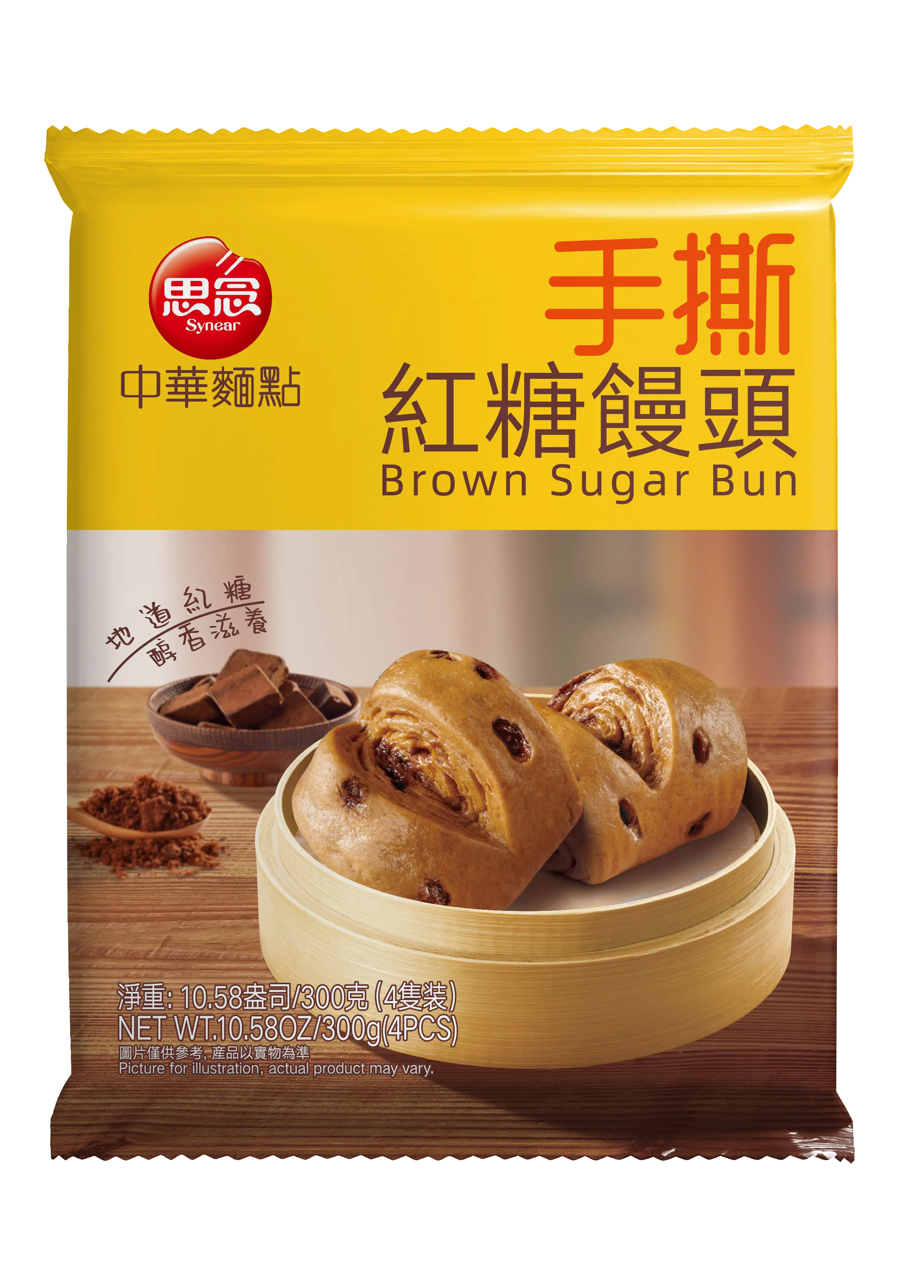 SYNEAR Fariinisokeripulla 300g | 思念手撕红糖馒头 300g