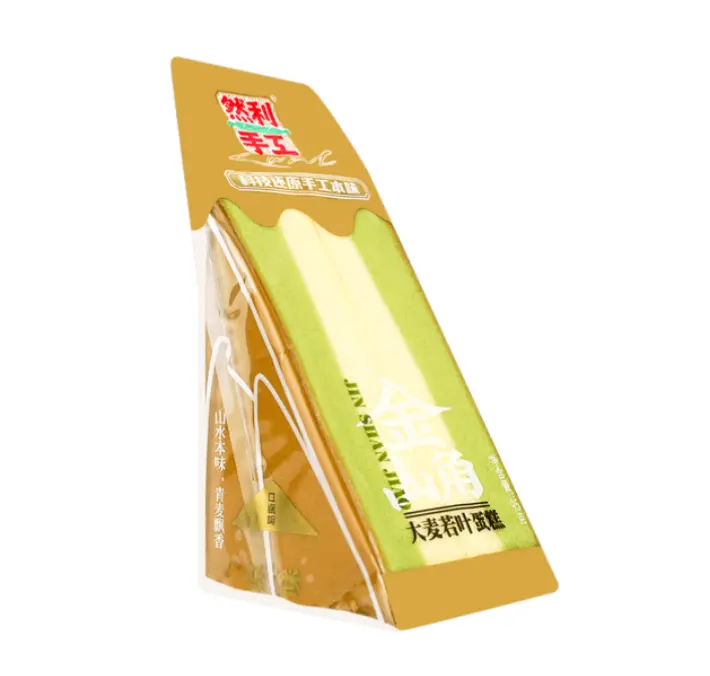 RANLI Uunipaistettu kakku, ohranoraiden maku 95g | 金山角 大麦若叶味蛋糕 95g