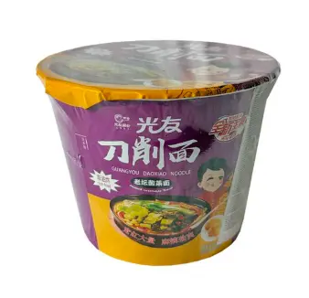 GY Instant Sliced Noodle Sauerkraut Flavor bowl 135g | 光友 刀削面 老坛酸菜味 135g