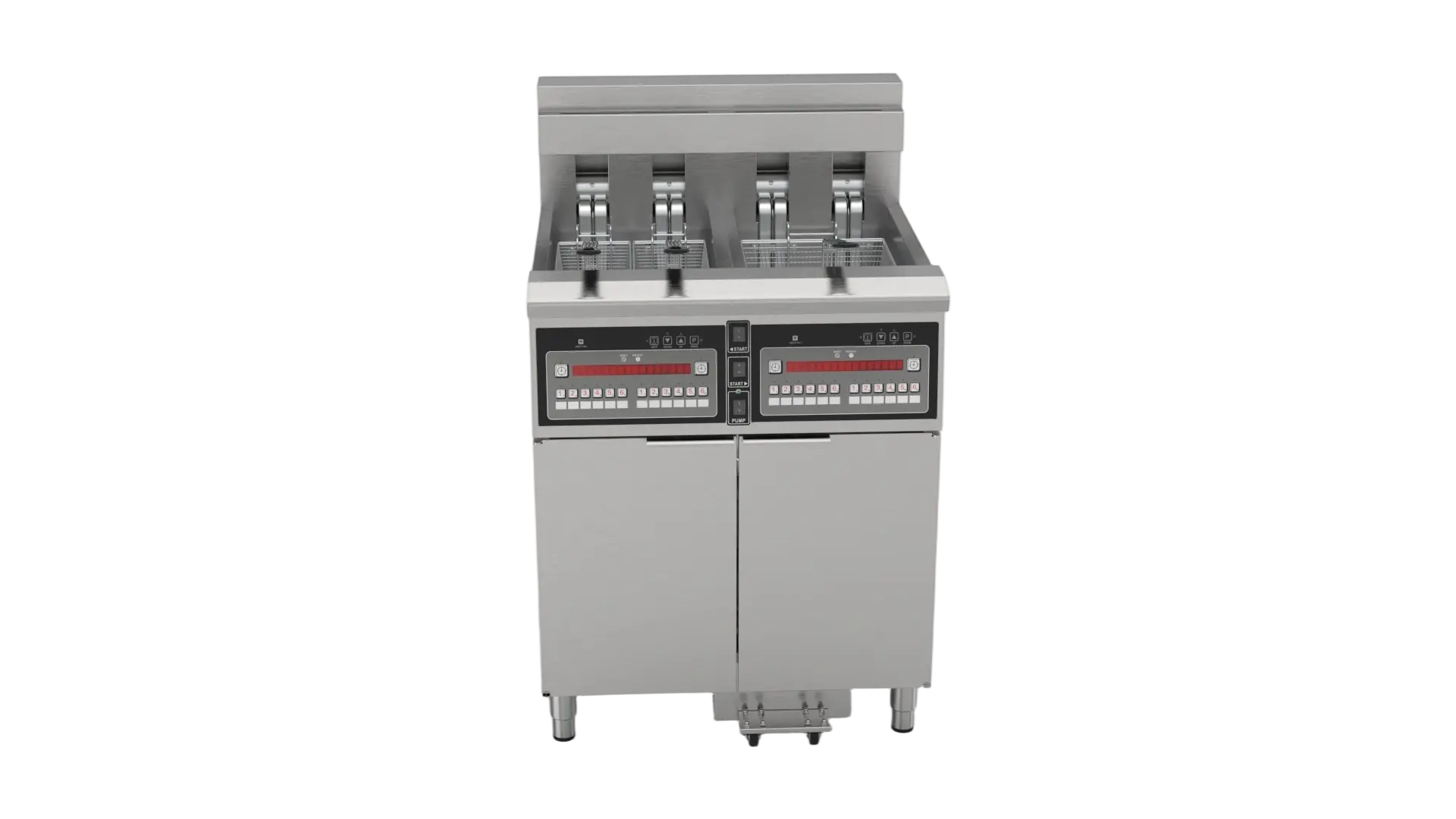 OFE-215 Electric Open fryer OFE-215 | OFE-215 商用双缸电热油炸锅 15L*2 大容量电炸炉 30.6kW 