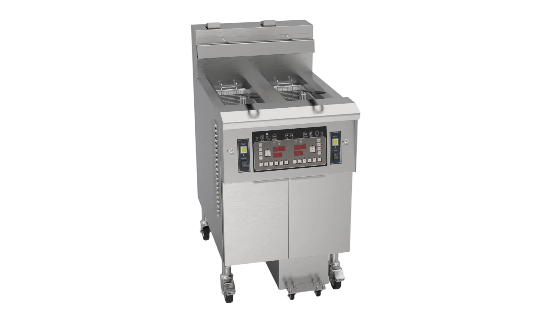 OFG-213 Gas open fryer |   OFG-213 商用双缸燃气油炸锅 11.8L*2 大容量炸炉 20.2kW