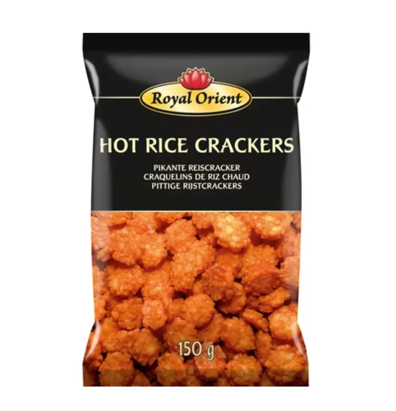 ROYAL ORIENT Riisikeksit, tulinen maku 150 g | 米饼 香辣味 150g