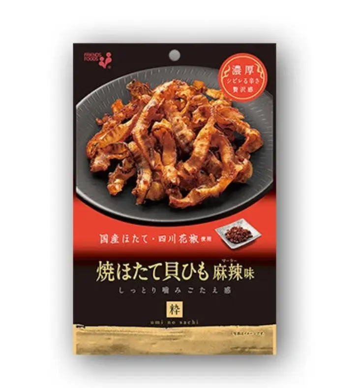 INOUE SHOKUHIN 干贝丝 麻辣味 34g | INOUE SHOKUHIN Grilled Scallop Strips Mala Flavor 34g
