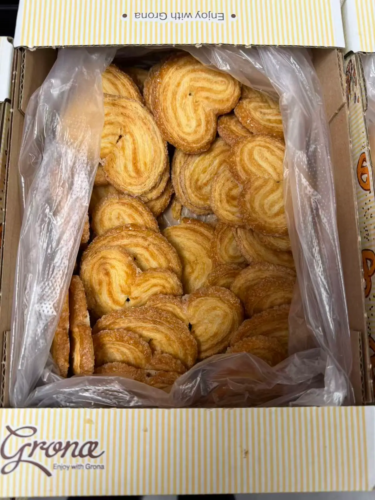 GRONUSHKY Sugar-Coated Palmier Biscuits 550g | GRONUSHKY 蝴蝶酥 550g
