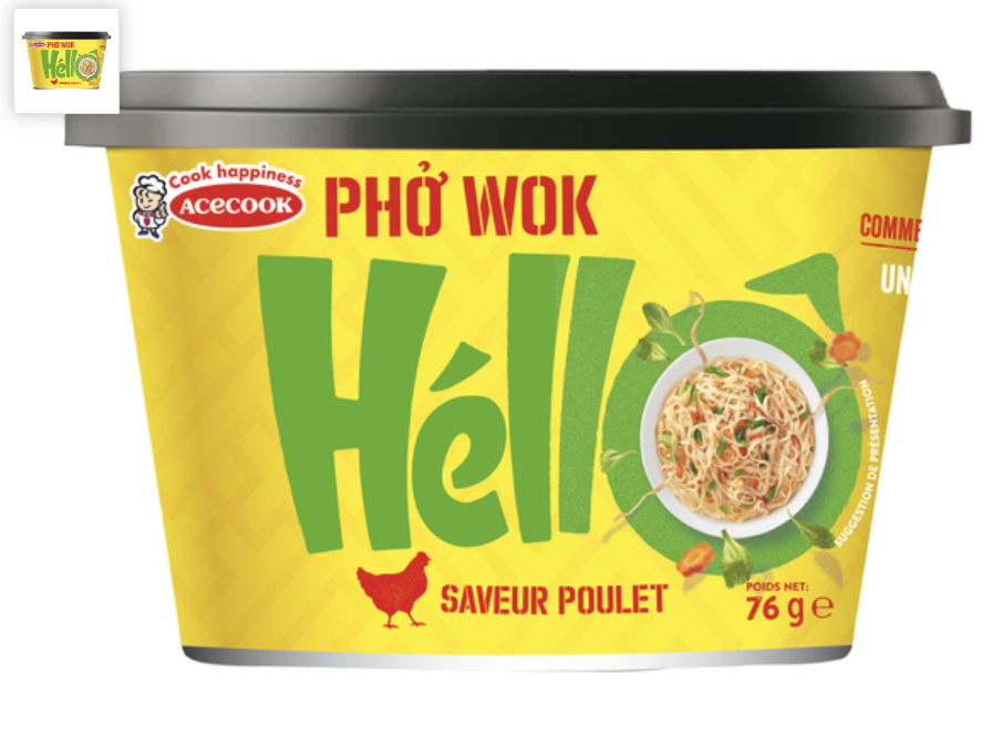 ACECOOK HelloKoppWok Pho Chicken Flavor 76g | HelloKoppWok 越南河粉 鸡肉味 76g