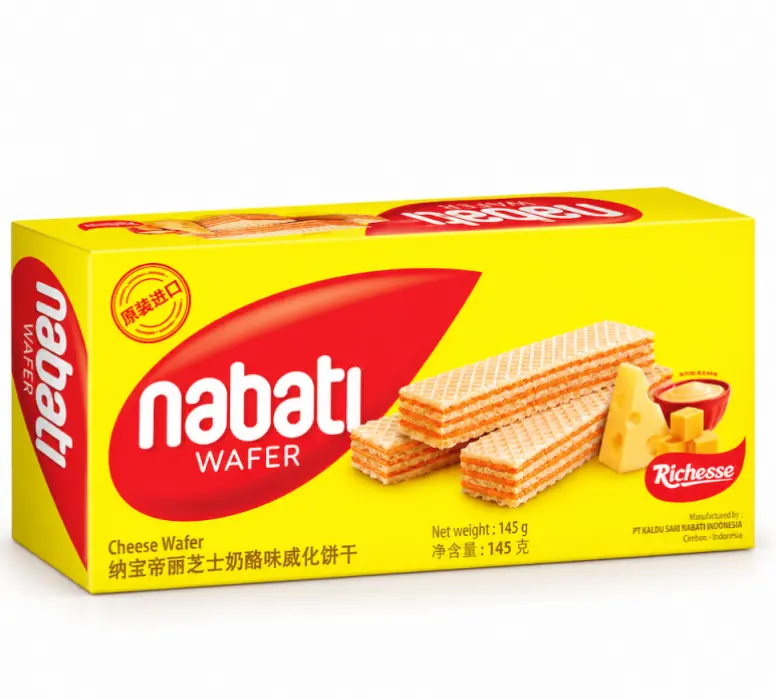 纳宝帝 丽芝士 威化饼干 奶酪味 145g | NABATI Richeese Wafer Biscuits Cheese Flavor 145g