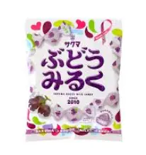 SAKUMA Maitokaramellit, rypäleen maku 40g | 牛奶糖 葡萄味 40g