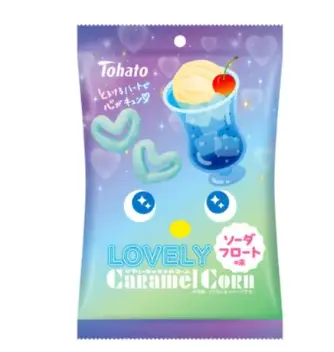 TOHATO Caramel Corn -maissinaksut, soodajäätelön maku 43g | 焦糖玉米脆条 汽水冰淇淋味 43g