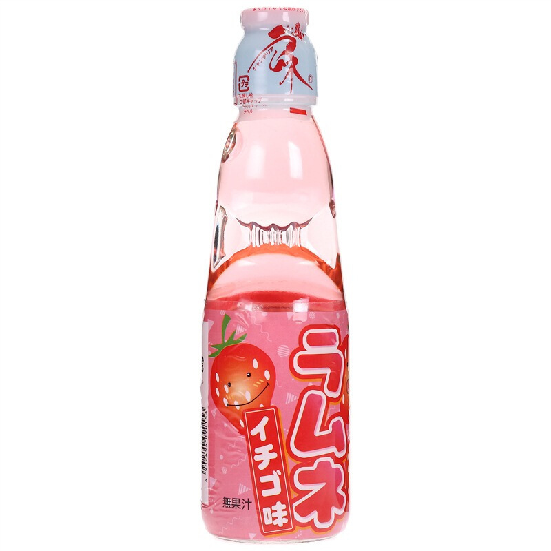 日本弹珠饮料(草莓味)200ml | Ramune strawberry drinks 200ml