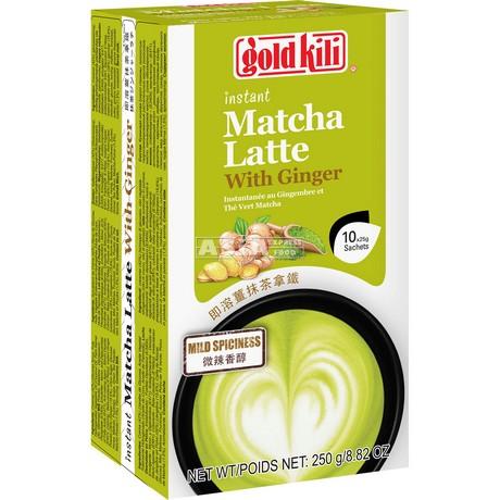 Gold KILI Instant Matcha Ginger Latte 10*25g | 金麒麟 姜抹茶拿铁 10*25g