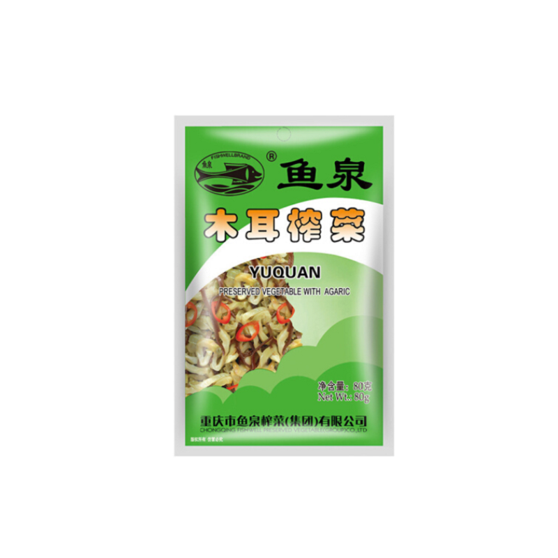 鱼泉 木耳榨菜 80g | Fish Well Pres. Vegetable Black Fungus 80g