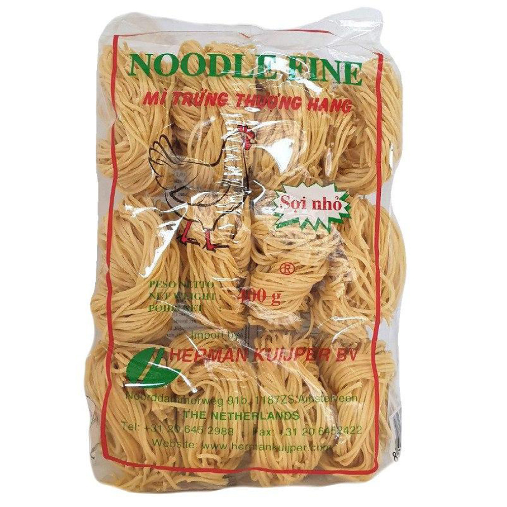VN Egg Noodle Thin Mi Trung thuong hang 400g | VN 越南蛋面 细 400g