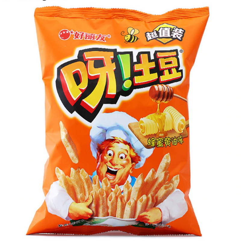 好丽友 呀土豆 蜂蜜黄油味 40g | HLY Potato Chips Honey Butter Flavor 40g