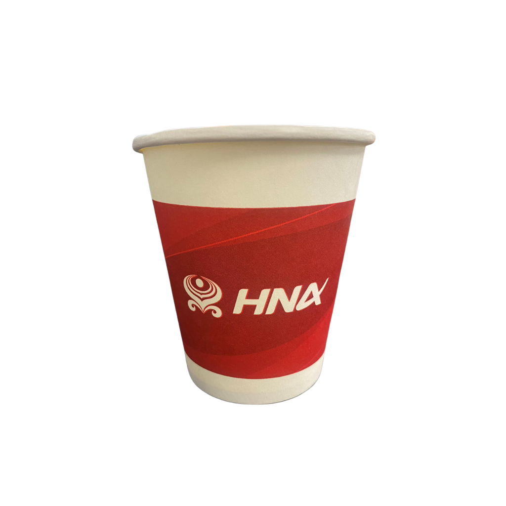 红底白字 咖啡杯 268ml (50个/条) | Red Paper Coffee Cup 268ml (50pcs/unit)