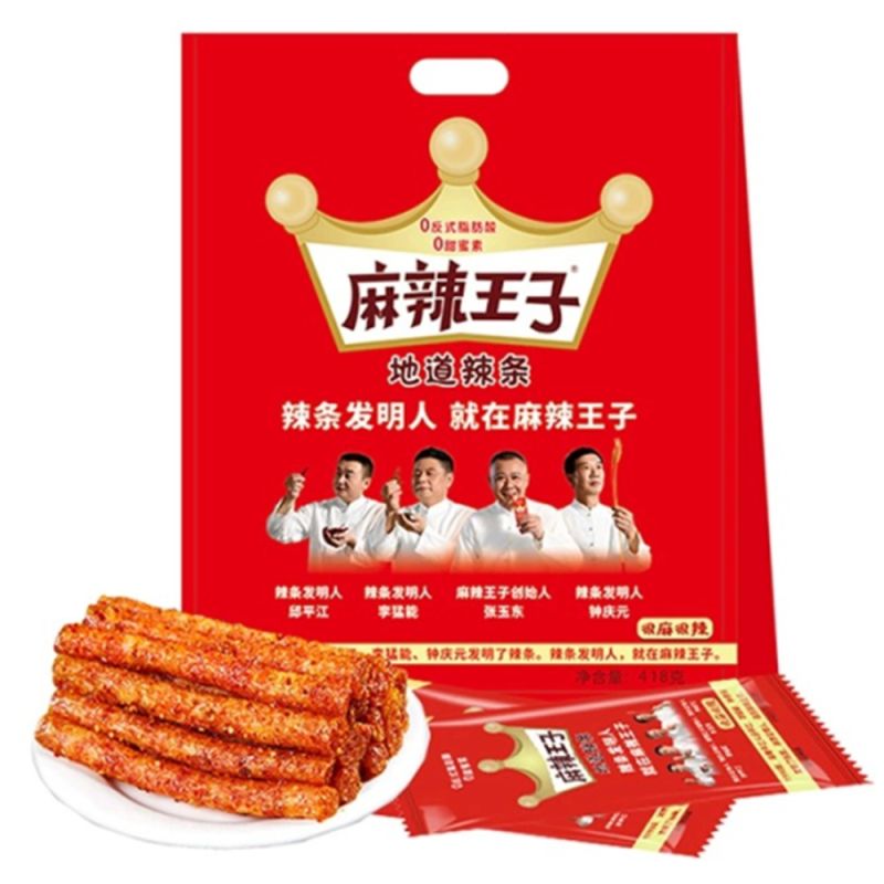 麻辣王子 辣条 很麻很辣味 418g | MLWZ Hot Strip Hot&Spicy  418g