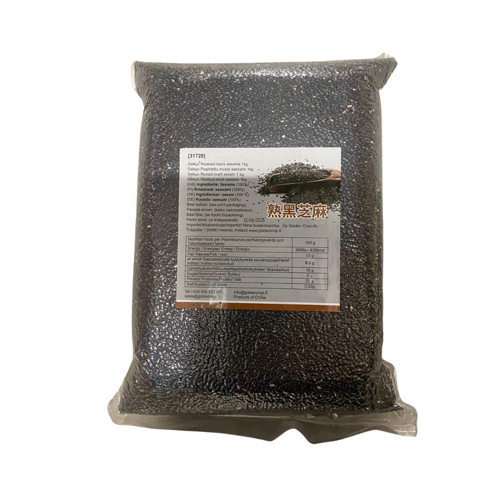 大京 烘焙熟黑芝麻 1kg | Daikyo Roasted black sesame 1kg