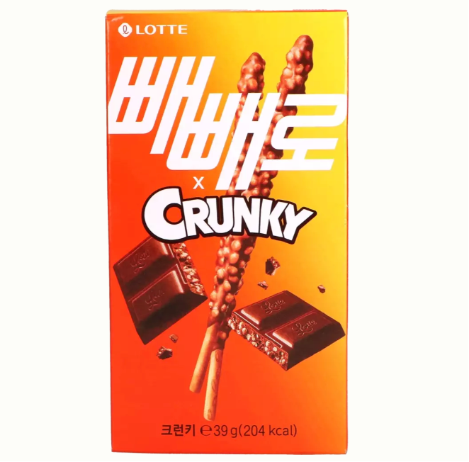 LOTTE Pepero 酷脆巧克力棒 39g | LOTTE Pepero Crunky Sticks 39g