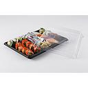 HP-13 PLUS PACK ­BLACK Sushi Box ( Square)  (with lids&cover) 120 SETS / CTN | HP-13 寿司方形外卖盒(黑色)(有盒有盖) 120套 / 箱