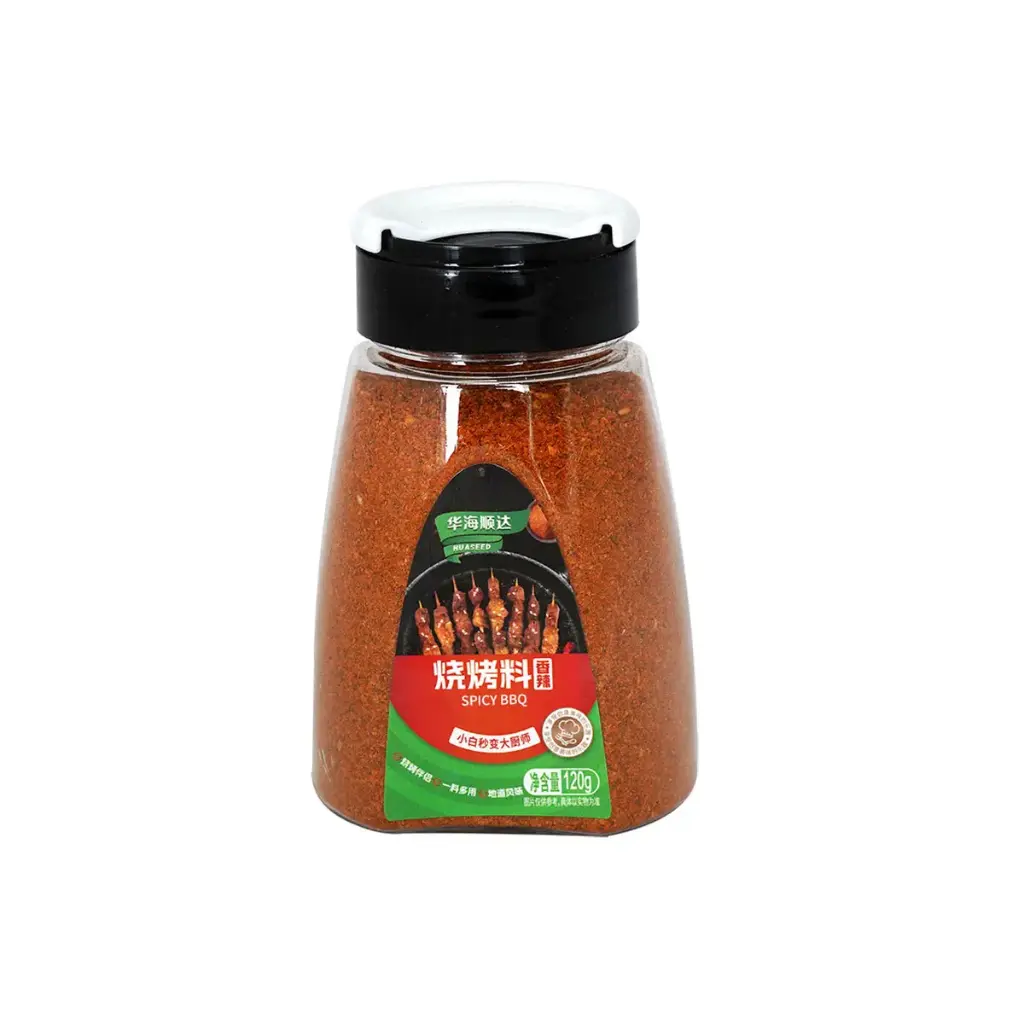 HHSD Hot Spices Taste BBQ Seasoning Bottle 120g | 华海顺达 烧烤料 香辣味 瓶装 120g