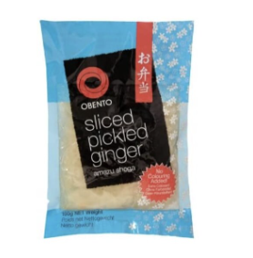 OBENTO 寿司生姜 100g | OBENTO Sliced Pickled Ginger 100g