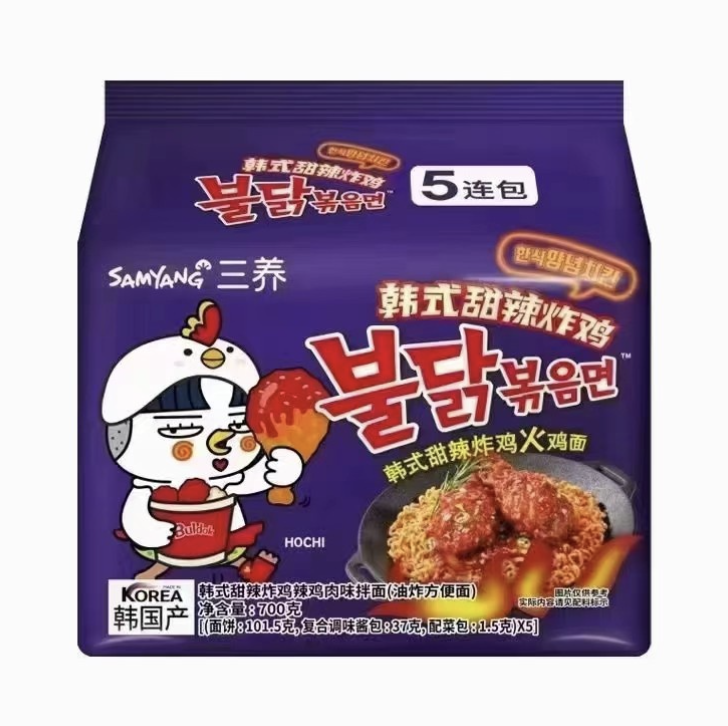 三养 辣鸡面  甜辣炸鸡味 140g | KR Samyang Hot Chicken Ramen Sweet & Spicy Fried Chicken Flavor 140g