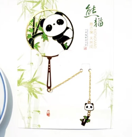 创意熊猫镂空书签 /pcs | Creative Souvenir Panda Bamboo Hollow Bookmark /pcs
