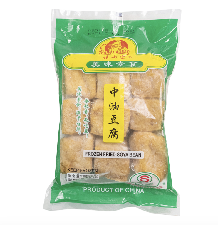  张小宝 冷冻油豆腐 200g | ZXB Frozen Fried Bean Curd 200g
