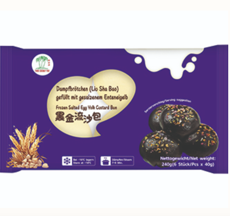 TCT 黑金流沙包 240g | TCT Frozen Salted Egg Yolk lava Custard Bun 240g