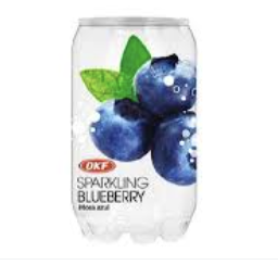 OKF 气泡水 蓝莓味 350ml  | OKF Sparkling Drink Blueberry Flavor 350ml