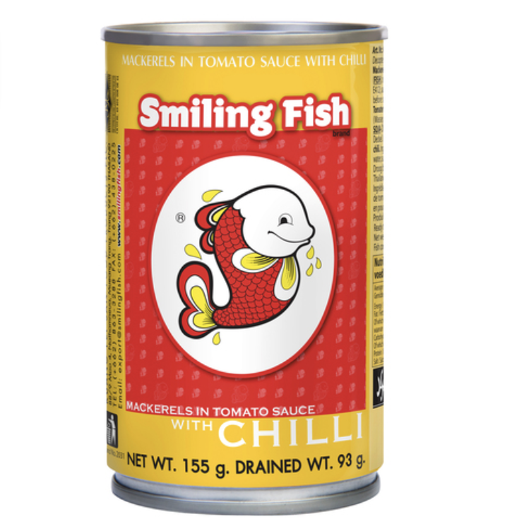 SMILING FISH 油煎鲭鱼 番茄辣味 155g | SMILING FISH Mackerel in Tomato Sauce with Chilli 155g