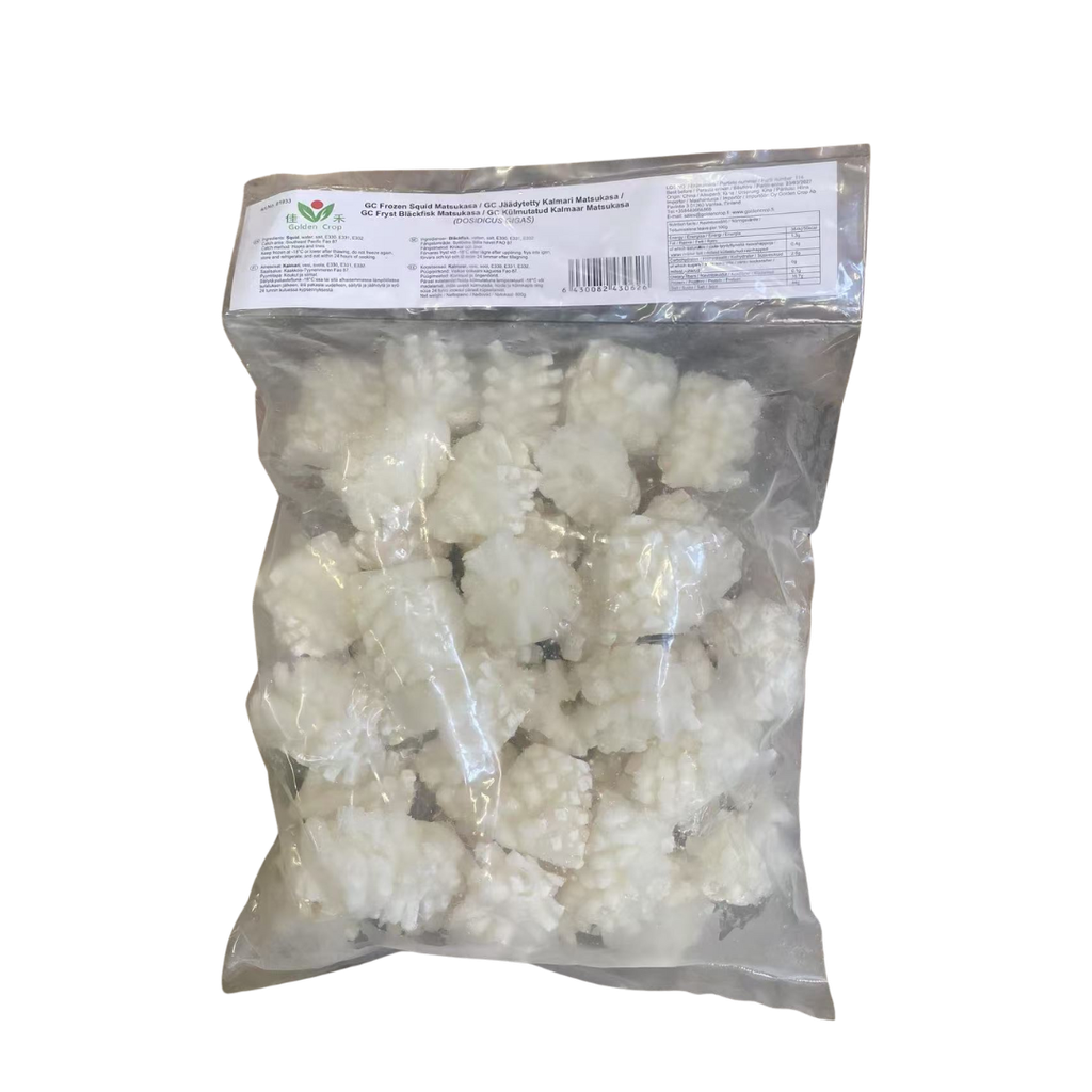 GC Frozen Squid Matsukasa (DOSIDICUS GIGAS) 800g | 佳禾 冷冻鱿鱼花 800g