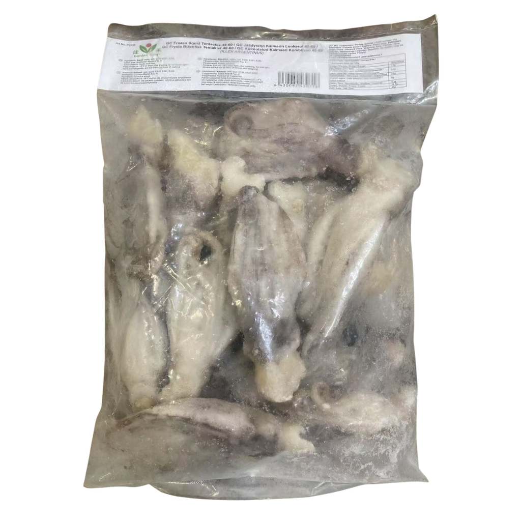 GC Frozen Squid Tentacles 40-60 (LLEX ARGENTINUS) 800g | 佳禾 冷冻鱿鱼须 40-60 800g