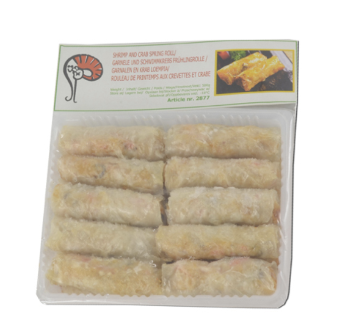 MOOIJER Spring Roll Crab & Shrimp Flavor Pre Fried 500g | MOOIJER 越南春卷 蟹虾味 预炸 500g