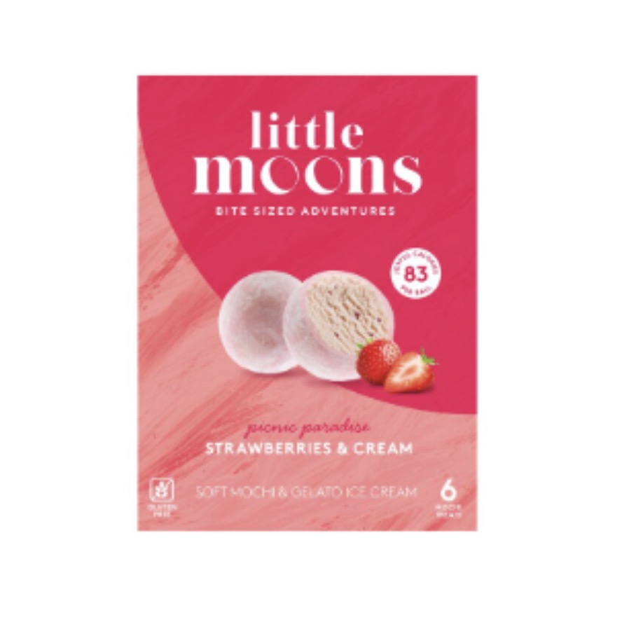 小月亮 麻薯冰淇淋 (草莓奶油) 192g | Little Moons Mochi (Strawberry & Cream) 192g