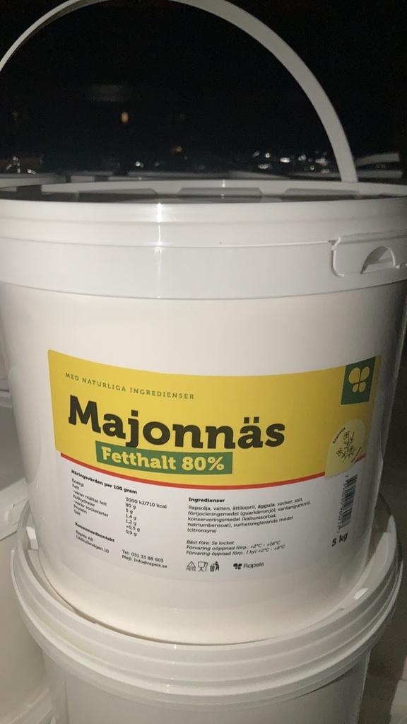 Rapsis Gul Mayonnaise (Yellow) 5KG | Rapsis Glu 蛋黄酱 (黄色) 5KG/桶 