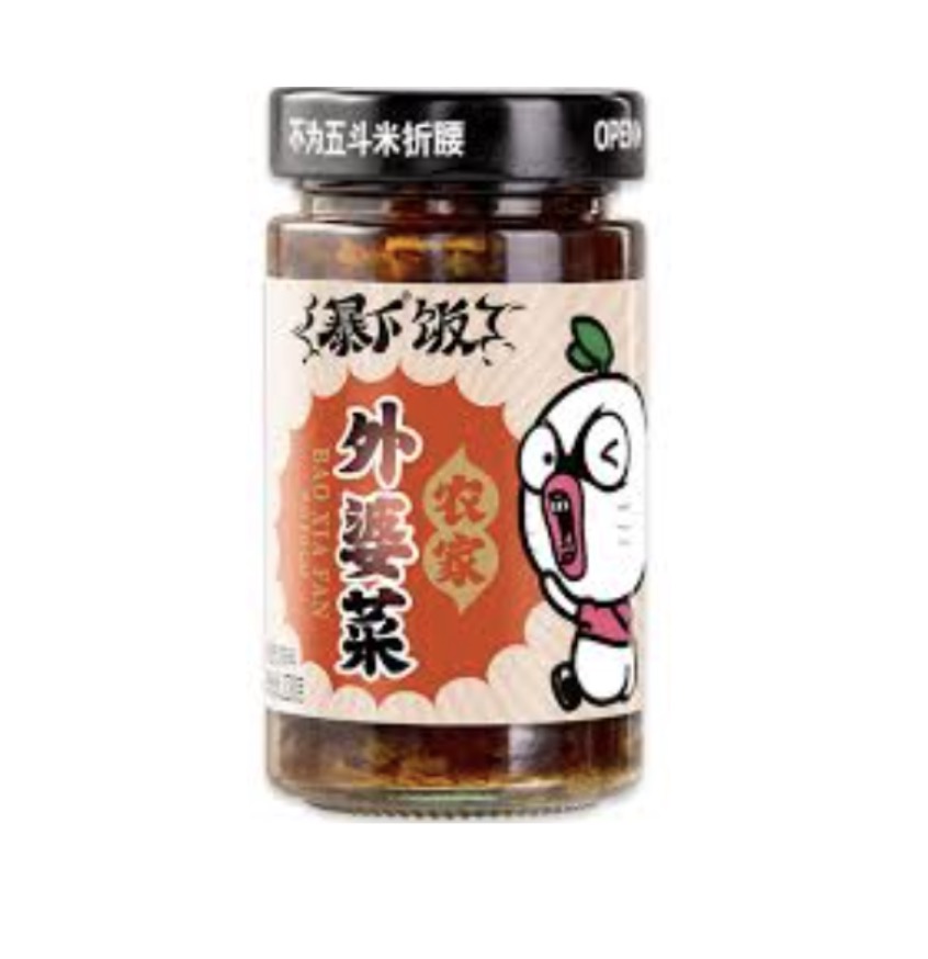 JXJ Extreme Spicy Pickled Mustard 200g | 吉香居 暴下饭 农家外婆菜 200g
