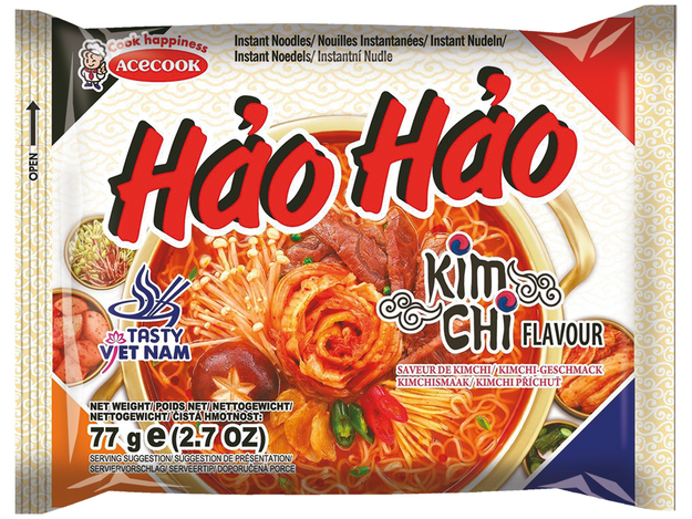 ACECOOK HH Instant Noodles Kimchi Flavor 75g | 好好 方便面 泡菜味 75g