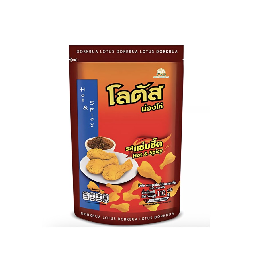 DORKBUA 饼干棒 香辣味 110g | DORKBUA Drumstick Biscuit Spicy Flavor 110g