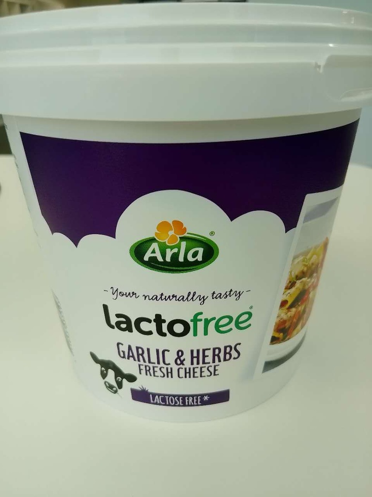Arla Garlic& Herbs FRESH CHEESE Lactose free 1.5KG | Arla 无乳糖 蒜香新鲜芝士 1.5KG