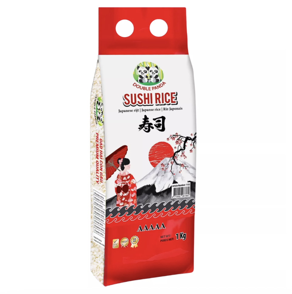 DOUBLE PANDA Sushi Rice 1kg | 双熊猫牌 寿司米 1kg