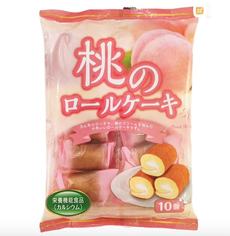 山内 蛋糕卷 桃子味 140g | YAMAUCHI Peach Sponge Roll 140g