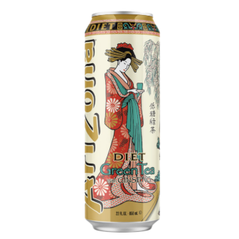 ARIZONA Diet Green Tea With Ginseng 650ml | ARIZONA 低糖绿茶 人参味 650ml