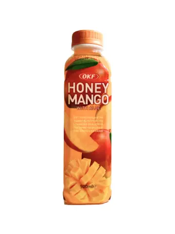 OKF 芦荟果汁饮料 蜂蜜芒果味 500ml | OKF Honey Mango Drink With Aloe 500ml