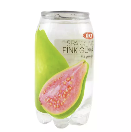 OKF 气泡水 番石榴味 350ml | OKF Sparkling Pink Guava Drink 350ml