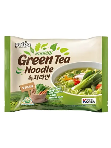 PALDO Instant Green Tea Noodle 120g | 八道 方便面 绿茶味 120g