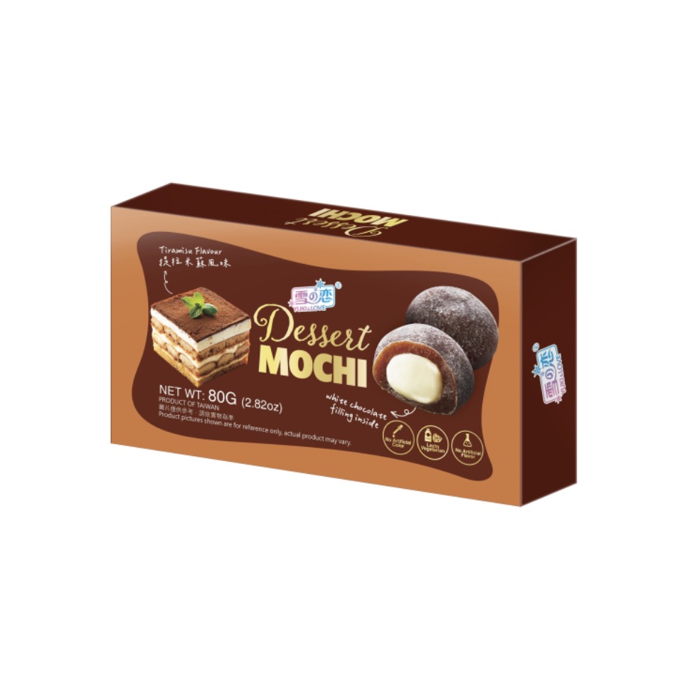 YUKI & LOVE Chocolate Mochi Tiramisu Flavor 80g | 雪の恋 巧克力麻薯大福 提拉米苏味 80g