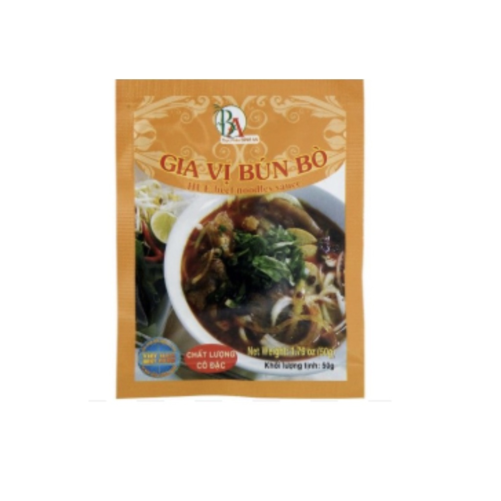 BINH AN 顺化牛肉粉调味酱 50g  | BINH AN Beef Noodle Sauce Hue Gia Vi Bun Bo 50g