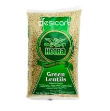 HEERA Green Lentils Masoor Green 1kg | HEERA 绿扁豆 1kg