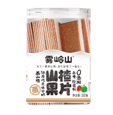 WLS Rock Sugar Pear Hawthorn Slices 220g | 雾岭山 冰糖雪梨山楂果皮 220g