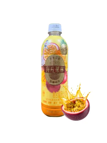 旺旺 有片果林果汁饮料 百香果混合味 500ml  |WANT WANT Fruit Vegetable Juice Passion Fruit Mixed Flavor 500ml